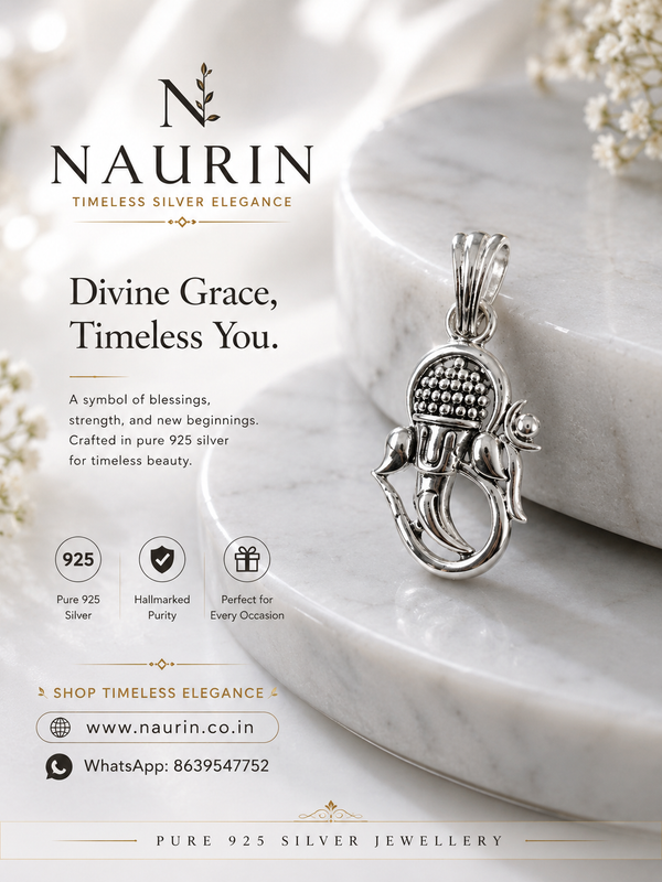 Ganesh Pendent | 925 Silver Jewellry