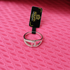 Naurin Blue/white Blossom 925 Silver Ring