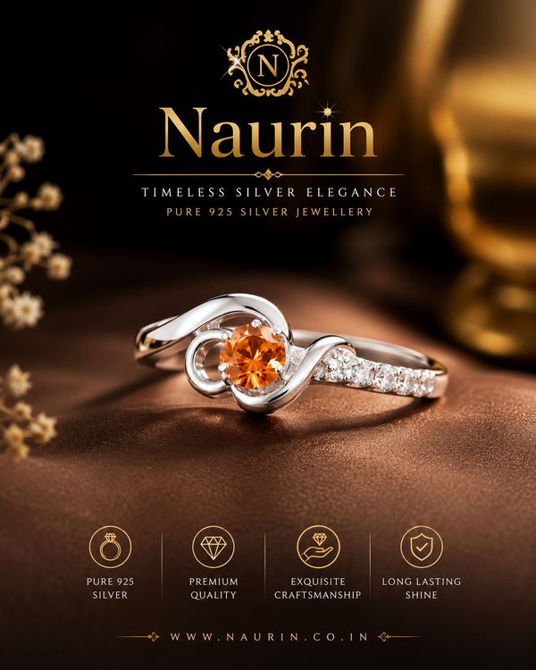 Naurin Royal Blossom 925 Silver Ring