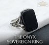 100%natural Black Stone Ring – Premium 925 Silver Ring