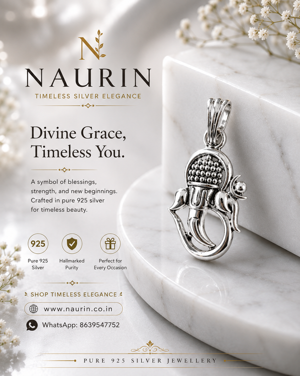 Ganesh Pendent | 925 Silver Jewellry